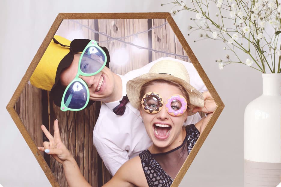 A wedding Photo Booth will bring a lot of fun for you - the bride and groom, and for your guests