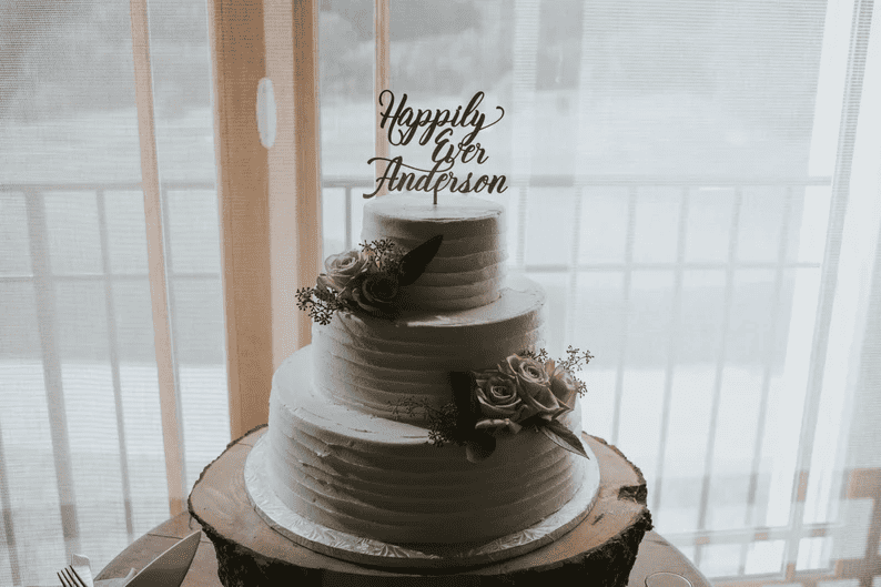 Wooden Cake Toppers