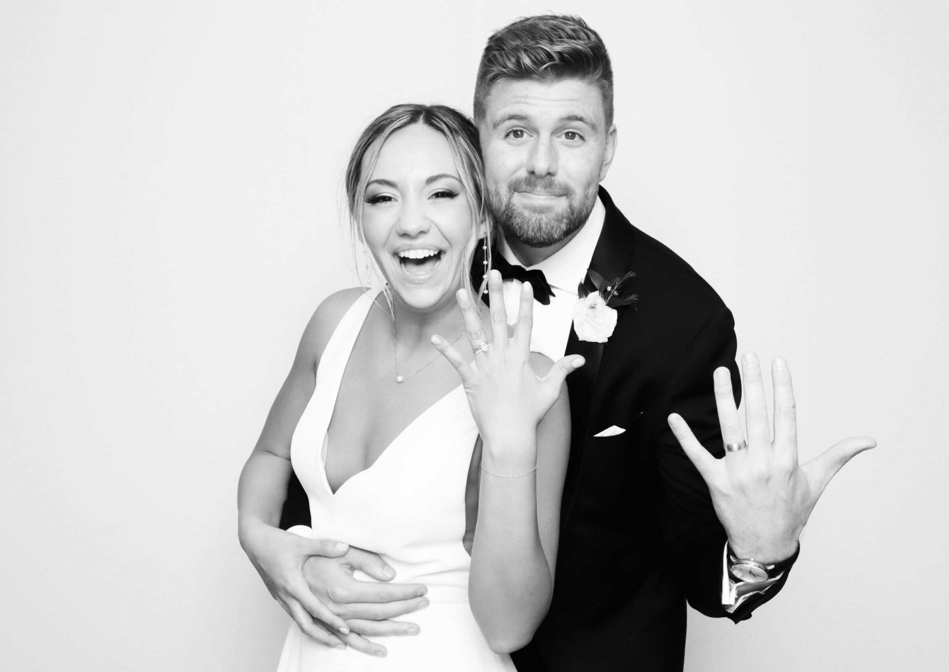 Glam Booth at wedding photo booth Chicago rental